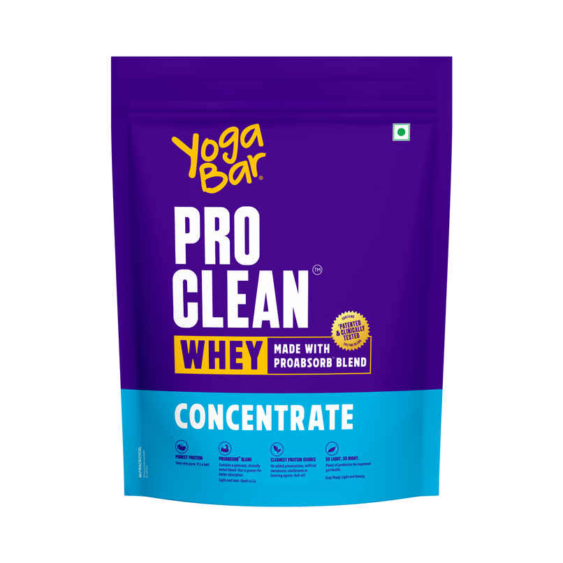 Yoga Bar ProClean Whey Protein Concentrate,27g Protein per Serve Unflavoured, Clean & Light Yoga Bar ProClean Whey Protein Concentrate,27g Protein per Serve Unflavoured, Clean & Light