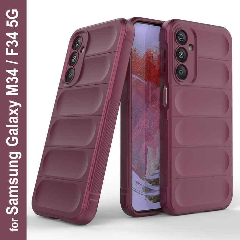Zapcase Back Cover for Samsung Galaxy M34 5G | Magic-Plum