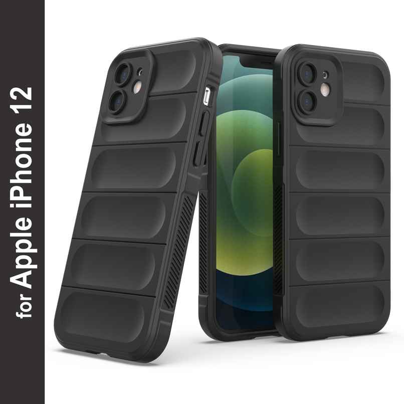 Zapcase Back Cover For Apple Iphone 12 (Magic-Black) Zapcase Back Cover For Apple Iphone 12 (Magic-Black)