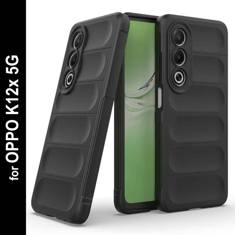 Zapcase Back Cover for OPPO K12x 5G | Magic-Black