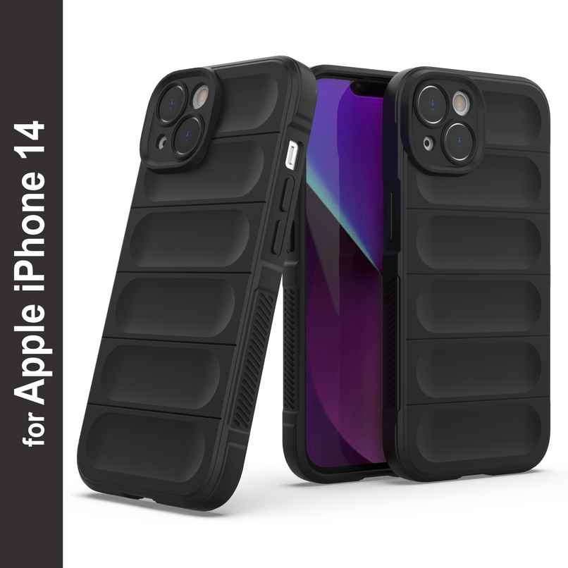 Zapcase Back Cover For Apple Iphone 14 (Magic-Black)