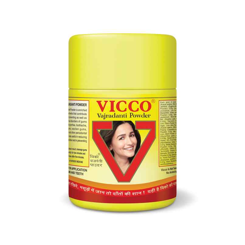 Vicco Vajradanti Ayurvedic Powder | Herbal Tooth Powder for Strong Gums and Healthy Tooth