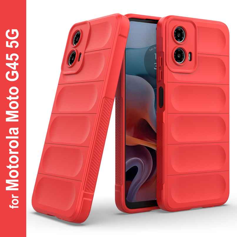 Zapcase Back Cover for Motorola G45 5G | Magic-Red