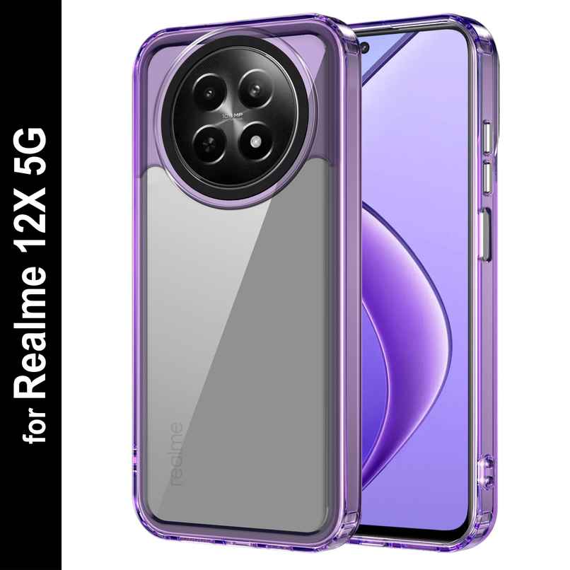 Zapcase Back Cover for Realme 12X 5G | Space-Purple