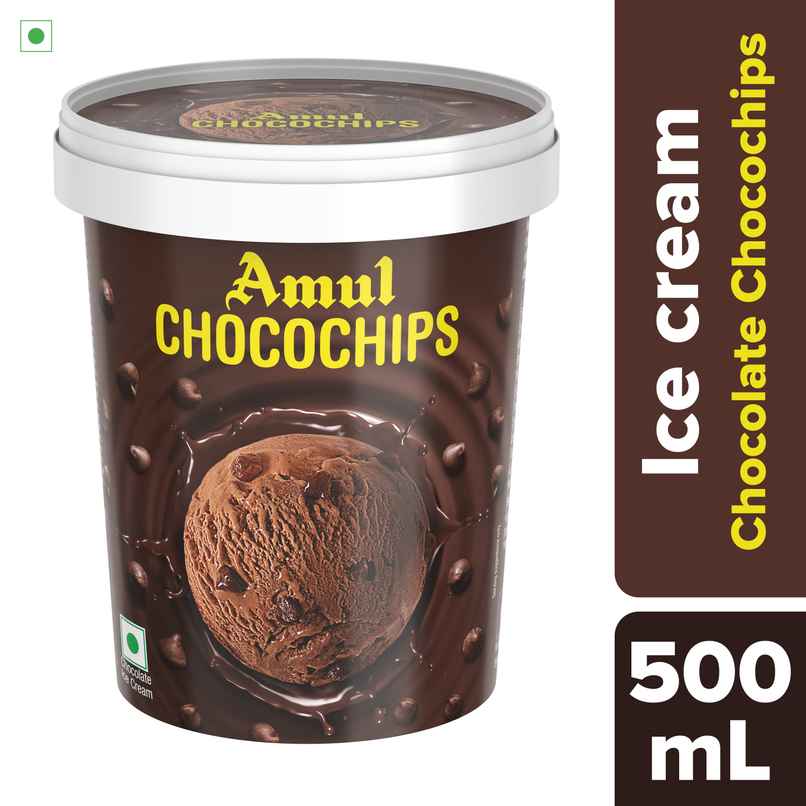 Amul Choco Chips Ice Cream Tub | Rich Chocolate Taste Amul Choco Chips Ice Cream Tub | Rich Chocolate Taste