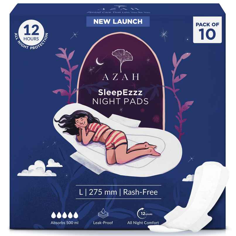 Azah SleepEzzz Night Sanitary Pads | L | 10 pcs