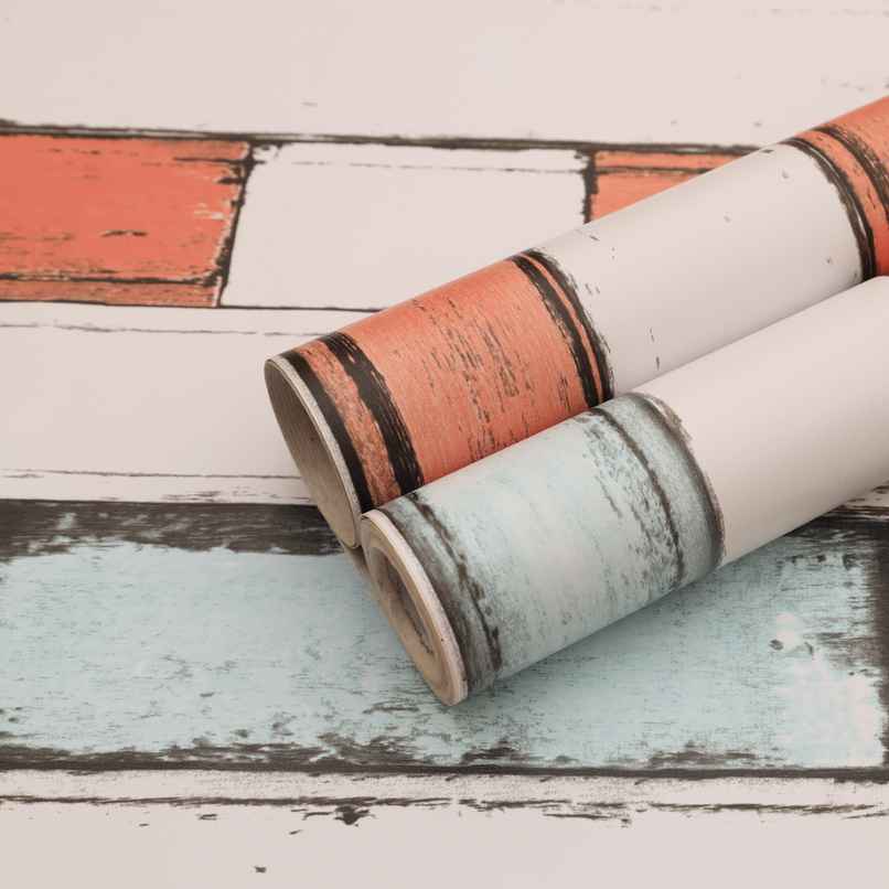 Wollzo 500 Cm Colorful Bricks Self Adhesive Sticker