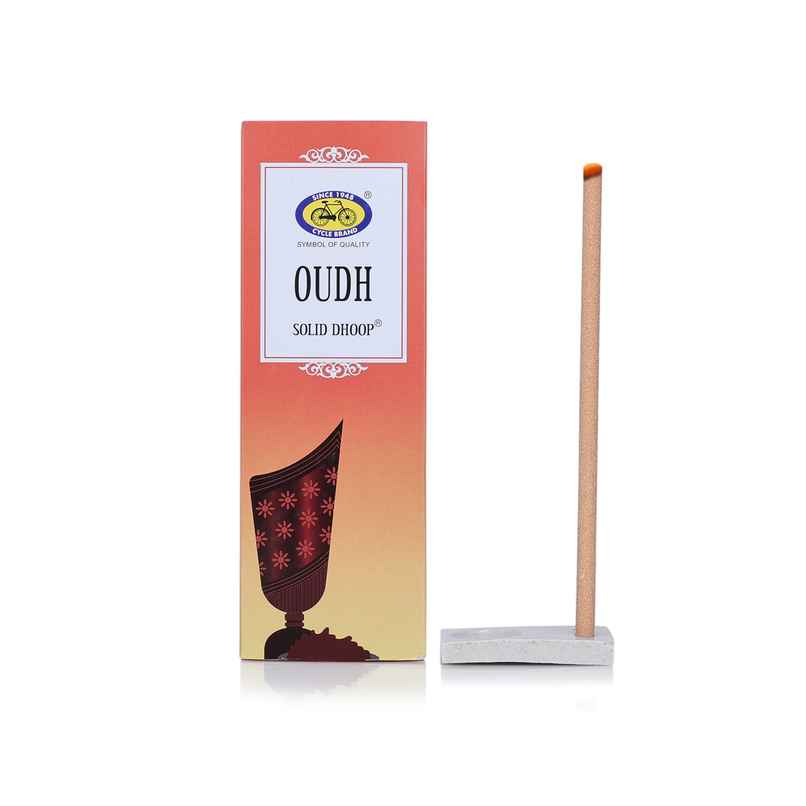 Cycle Pure Oudh Bambooless Solid Dhoop Stick | 6 Inch | Pack Of 50 Sticks