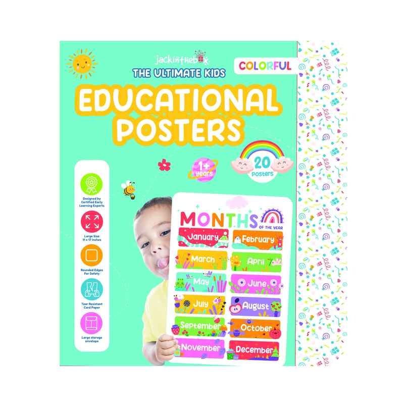Jackinthebox Pre K Poster - Colorful - Great For Gifting Jackinthebox Pre K Poster - Colorful - Great For Gifting