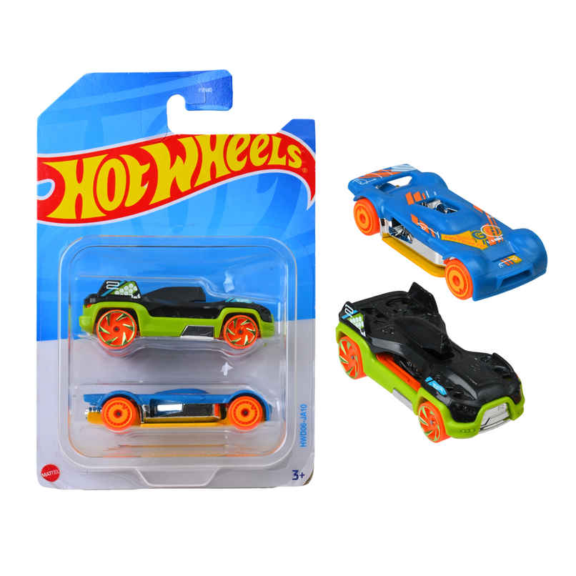 Hot Wheels 2-Car Pack of 1:64 Scale VehiclesTheme-HWD06