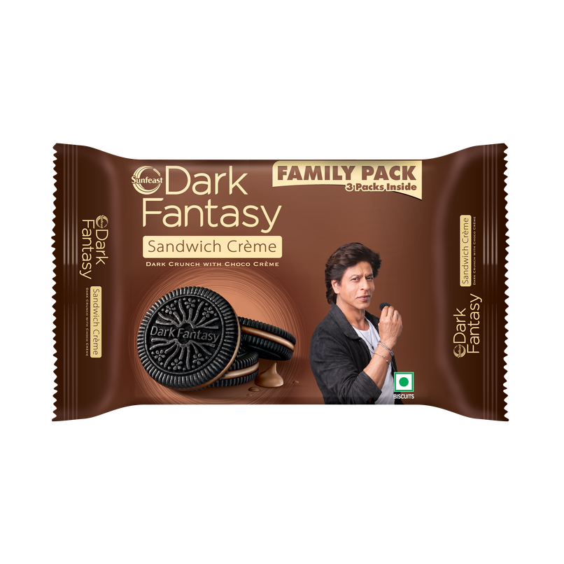 Sunfeast Dark Fantasy Creme, Made With Real Chocolate