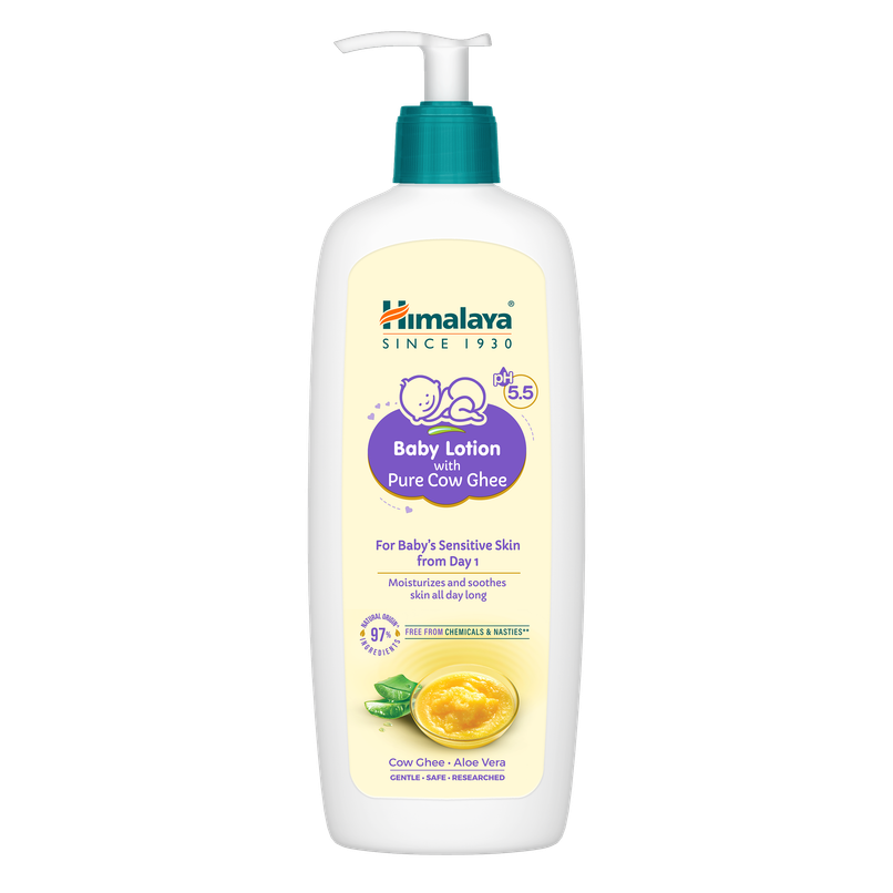 Himalaya Baby Lotion With Pure Cow Ghee & Ph 5.5