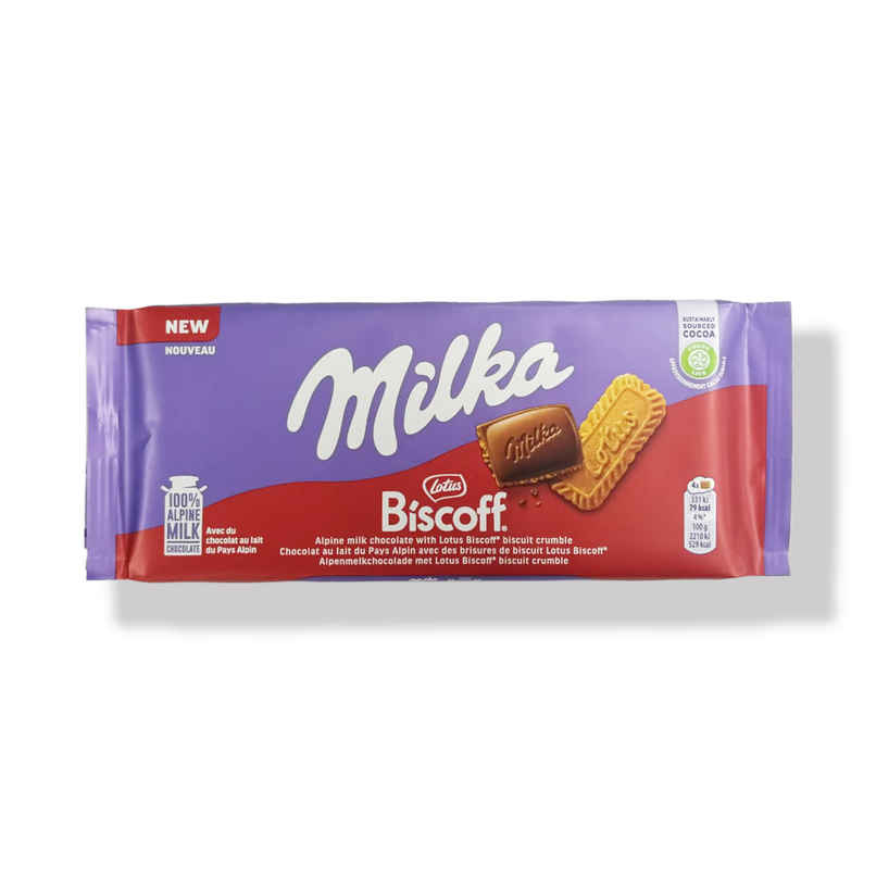 Milka Lotus Biscoff Bar Milka Lotus Biscoff Bar