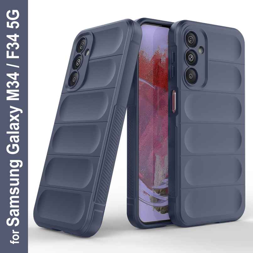 Zapcase Back Cover for Samsung Galaxy M34 5G | Magic-Sapphire