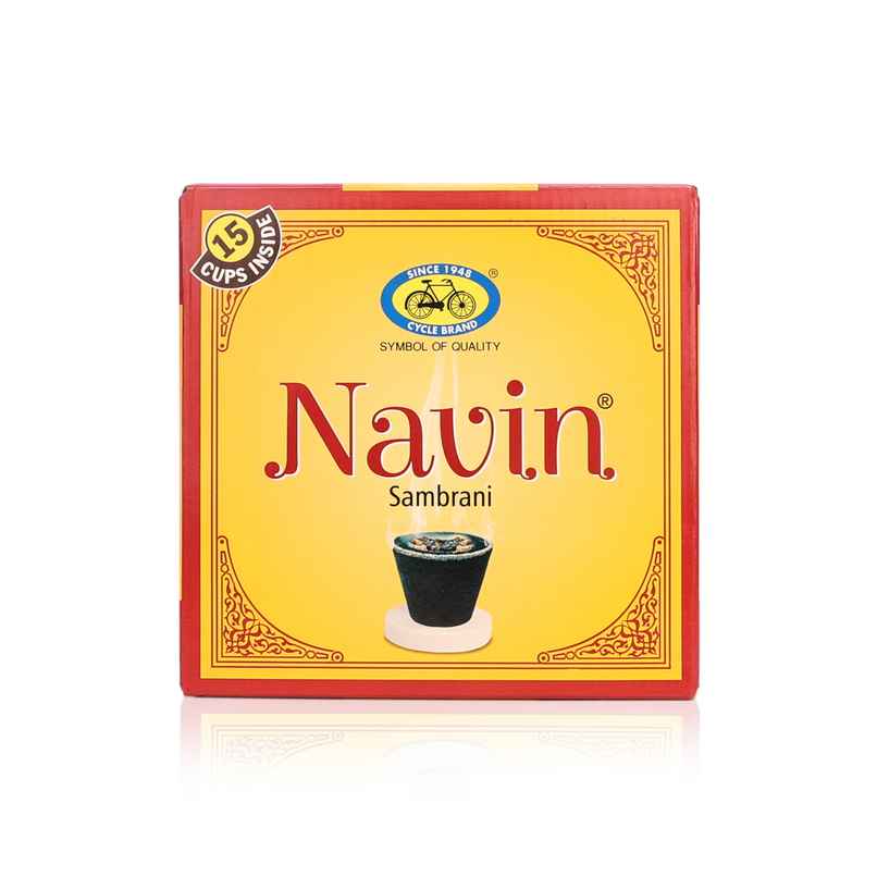 Pure Navin Sambrani Dhoop Cups For Pooja | 15 Cups | Cycle
