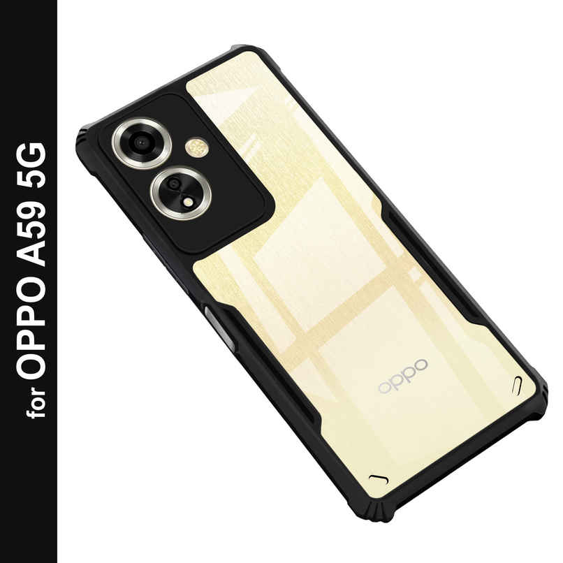 Zapcase Back Cover for OPPO A59 5G | Matte-Black