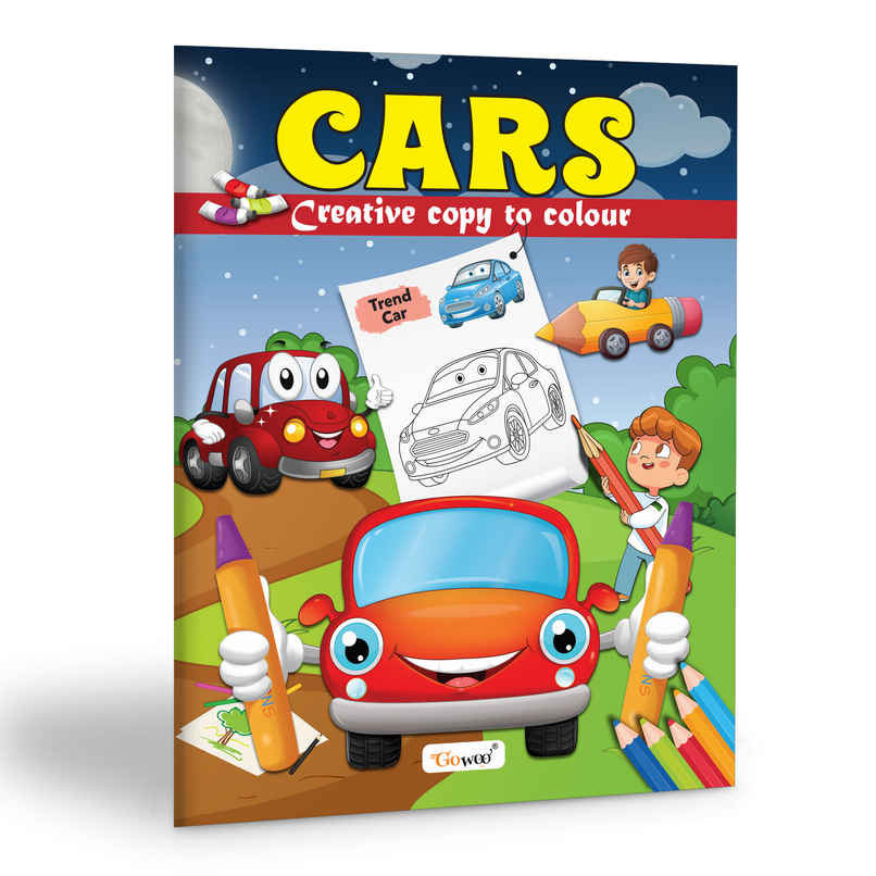 Cars-Creative Copy To Colour | Colouring Book for Early Learners | Fun Colouring Book for Kids