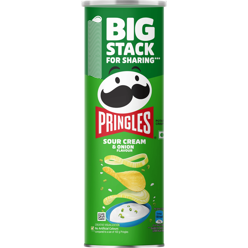 Pringles Potato Chips Sour Cream & Onion Flavour Pringles Potato Chips Sour Cream & Onion Flavour