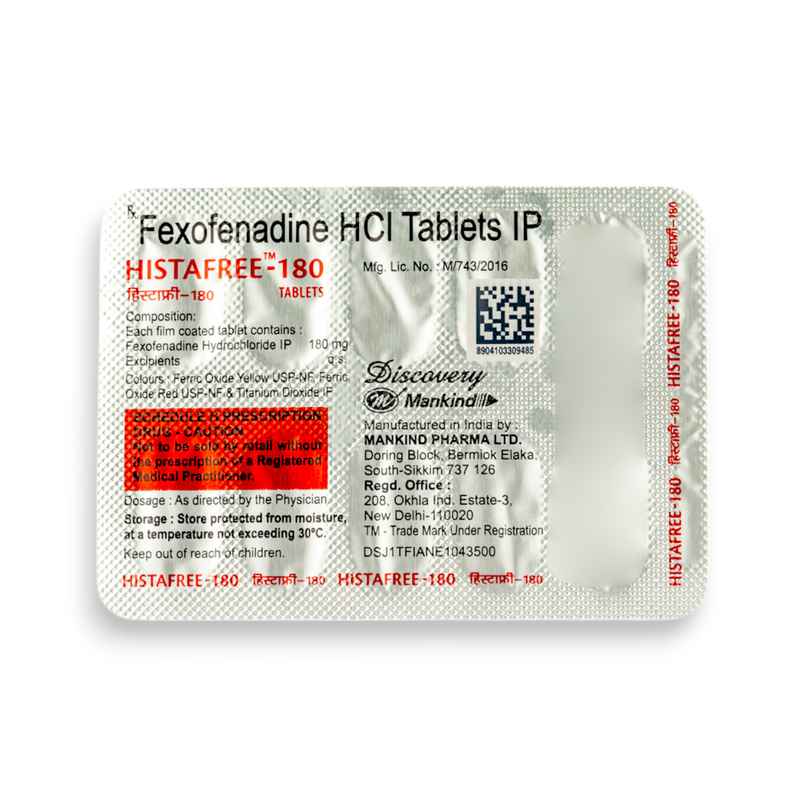 Histafree-180 Tablet
