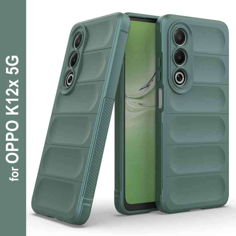 Zapcase Back Cover for OPPO K12x 5G | Magic-DarkGreen Zapcase Back Cover for OPPO K12x 5G | Magic-DarkGreen