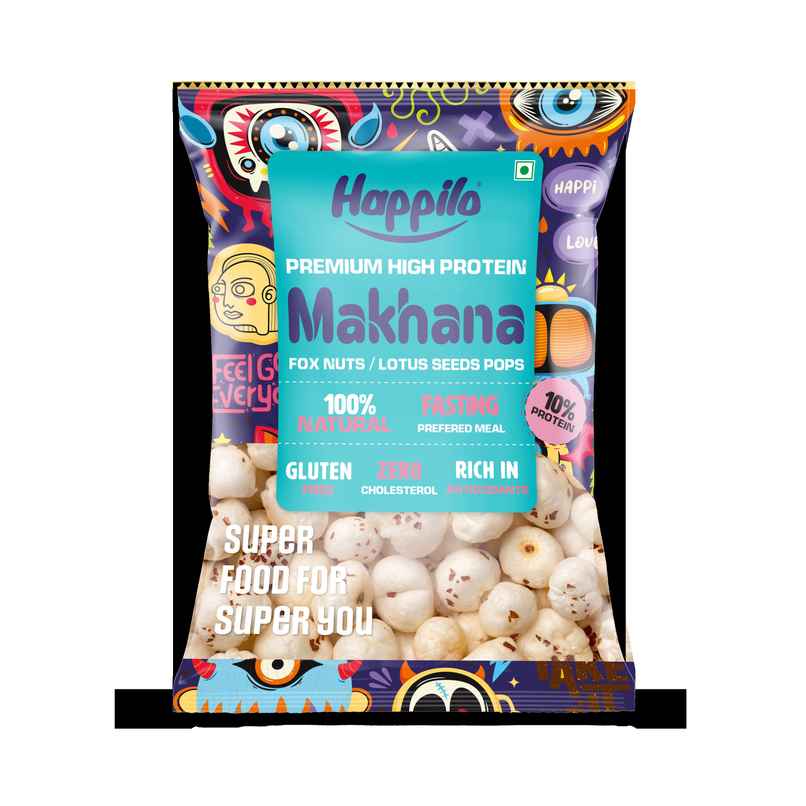 Happilo Premium Natural Makhana(Foxnut)|Ideal for Fasting|Healthy Snacks| Vrat