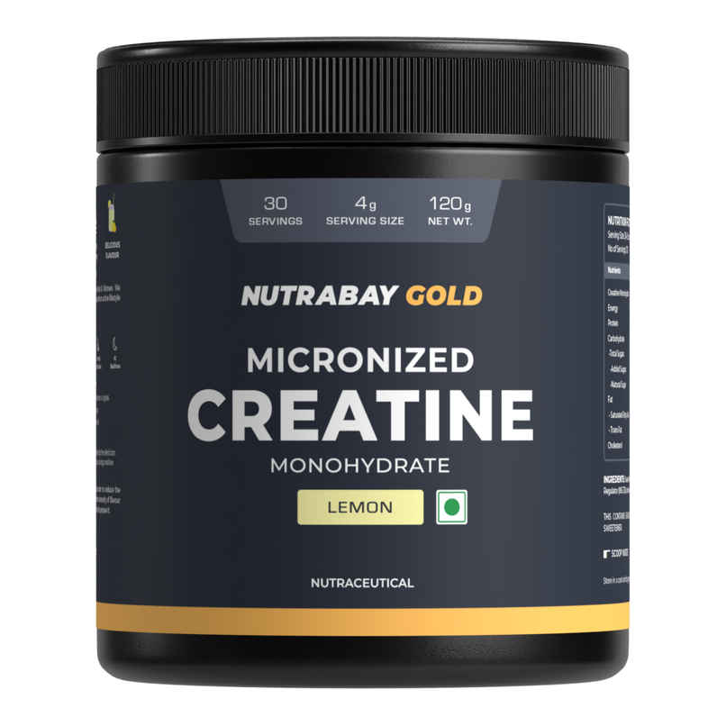 Nutrabay Gold Micronized Creatine Monohydrate Lemon