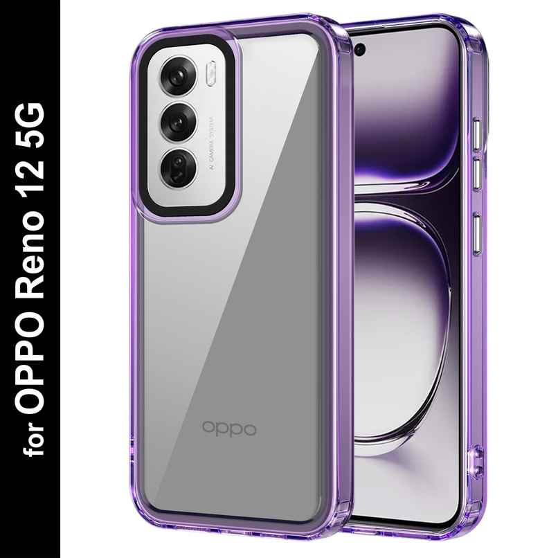 Zapcase Back Cover for OPPO Reno 12 5G | Space-Purple