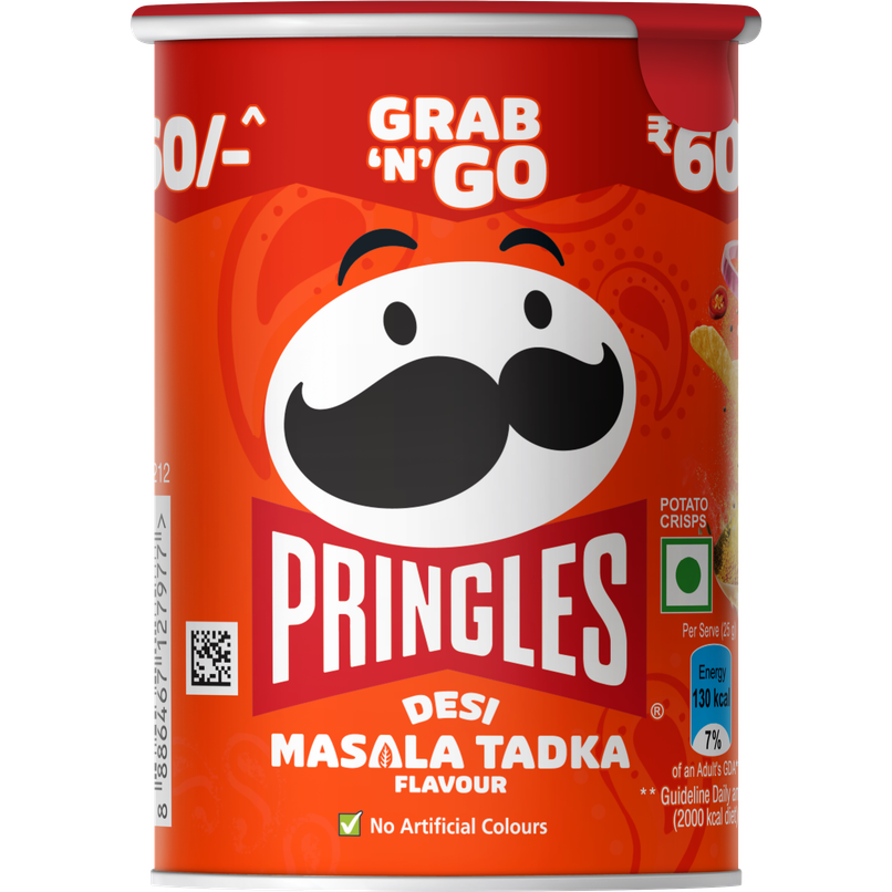 Kellogg's Pringles Potato Chips Desi Masala Tadka Flavour