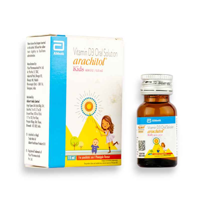 Arachitol 400IU/0.5ml Pineapple Flavour Paediatric  Oral solutionl  l Drop