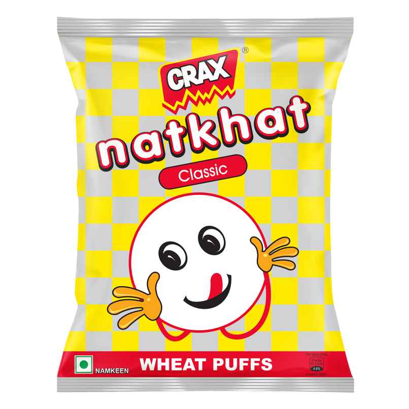 Crax Natkhat Classic Wheat Puff Snacks | Light & Crunchy Crax Natkhat Classic Wheat Puff Snacks | Light & Crunchy