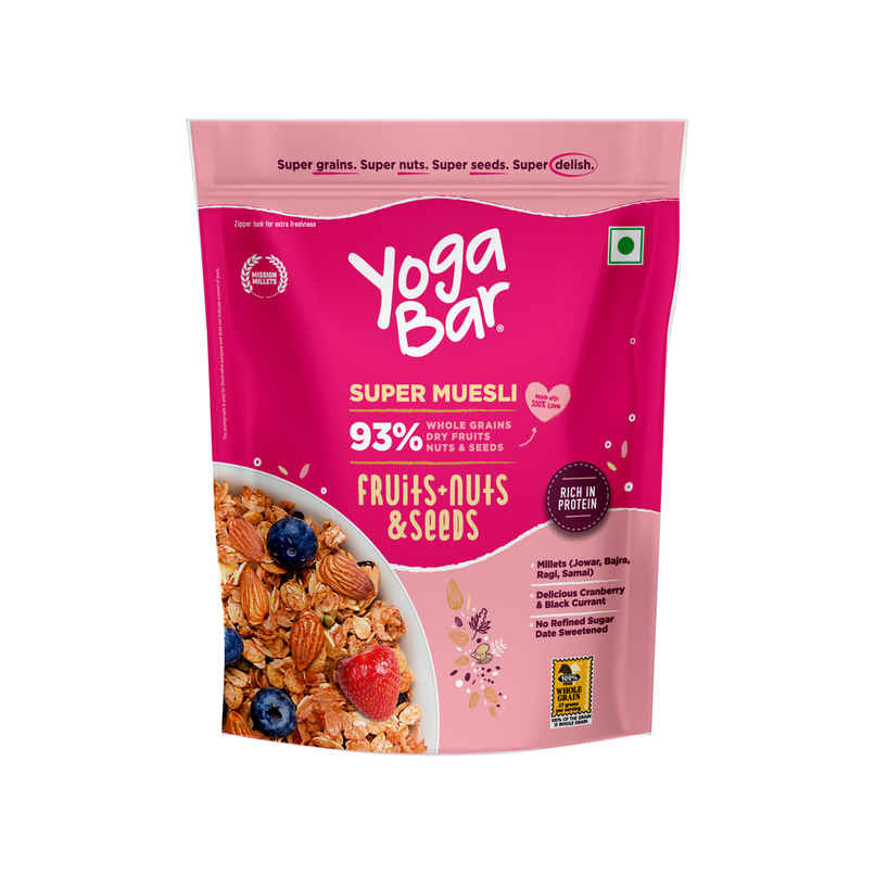 Yoga Bar Breakfast Cereal & Muesli Whole-Grains+Dried Fruits Nuts+Seeds
