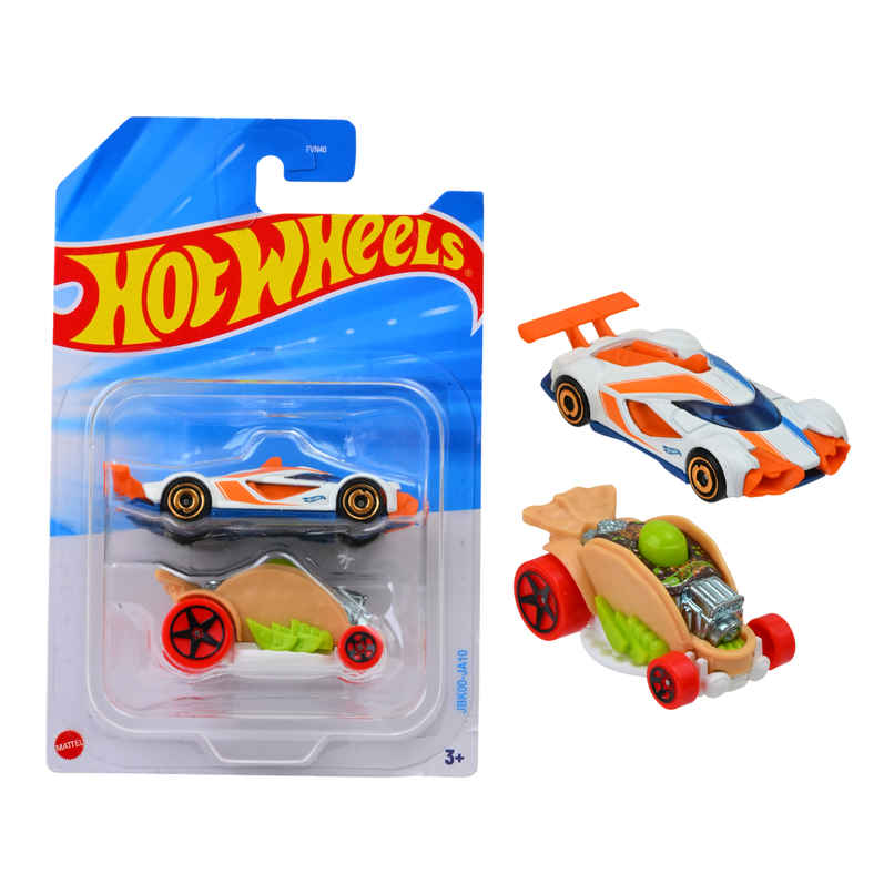 Hot Wheels 2-Car Pack of 1:64 Scale VehiclesTheme-JBK00 Hot Wheels 2-Car Pack of 1:64 Scale VehiclesTheme-JBK00