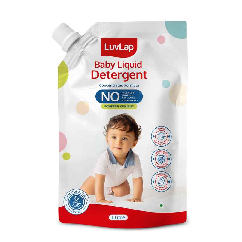 LuvLap Baby Laundry Detergent Refill pack- 1000ml, Safe for baby skin, Enriched in Aloe Vera LuvLap Baby Laundry Detergent Refill pack- 1000ml, Safe for baby skin, Enriched in Aloe Vera