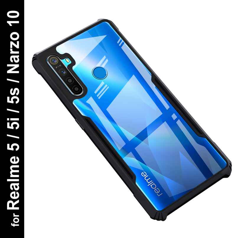 Zapcase Back Cover for Realme 5i| Matte-Black