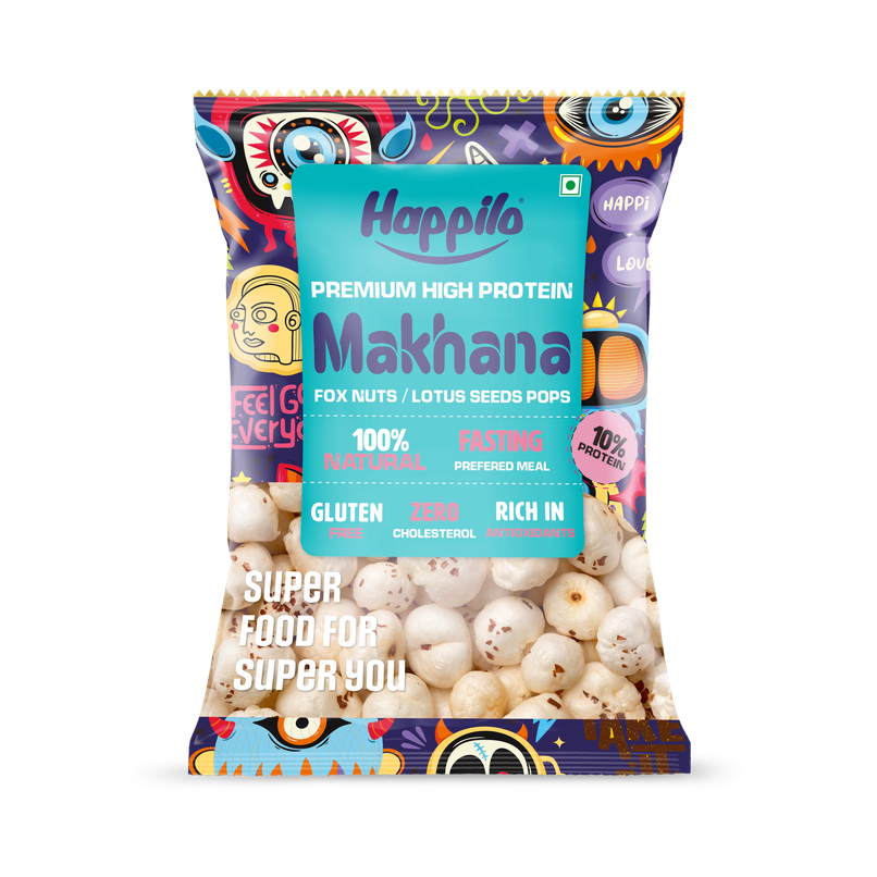 Happilo Premium Natural Makhana(Foxnut)|Ideal for Fasting|Healthy Snacks| Vrat
