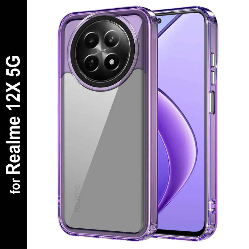 Zapcase Back Cover for Realme 12X 5G | Space-Purple