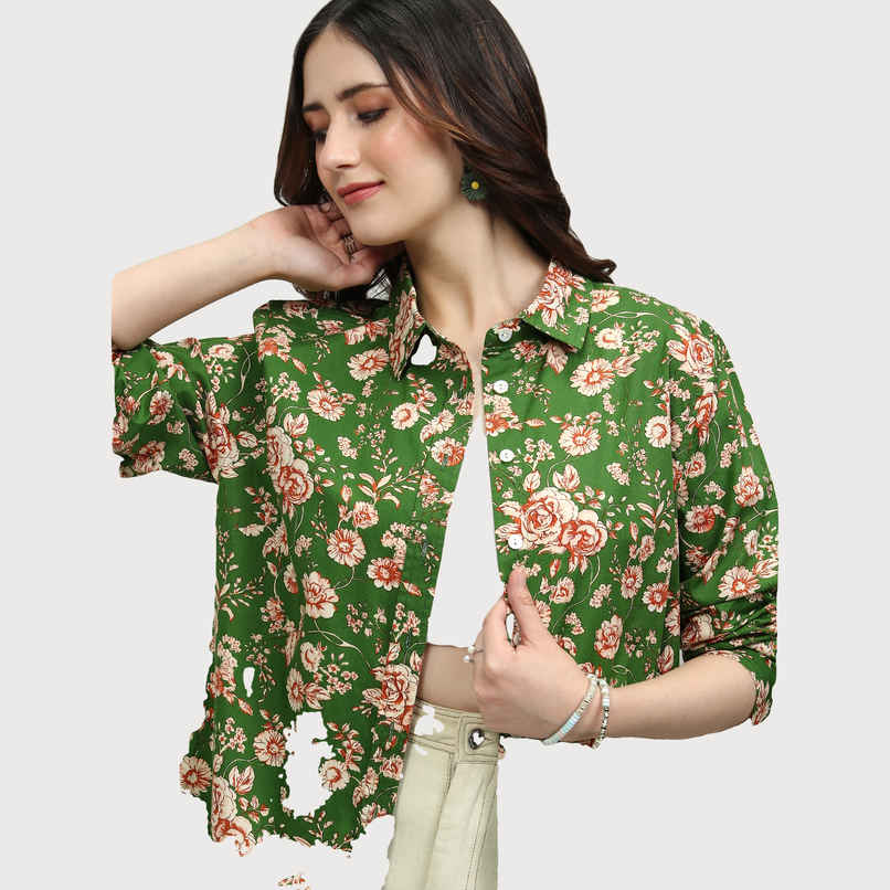 Women's Floral Regular Fit Shirt
