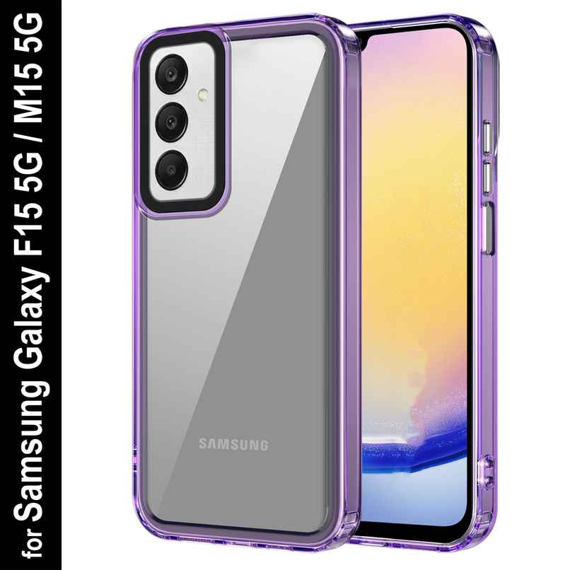 Zapcase Back Cover for Samsung Galaxy F15 5G | Space-Purple