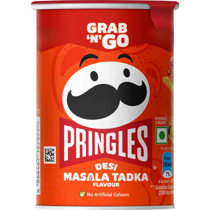 Kellogg's Pringles Potato Chips Desi Masala Tadka Flavour