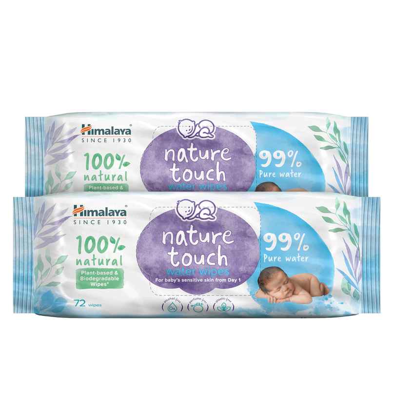 Himalaya Nature Touch Baby Water Wipes (Unscented) 99% Pure Water
