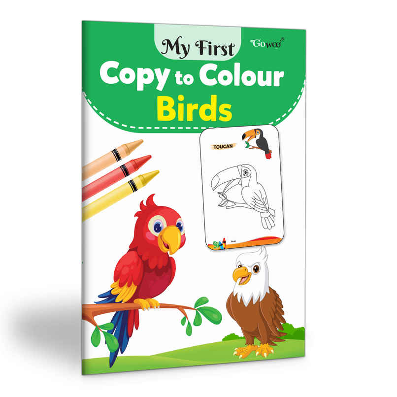 My First Copy To Colour - Birds | Easy Colouring Book for Nursery Kids | Colouring Pages for Kids