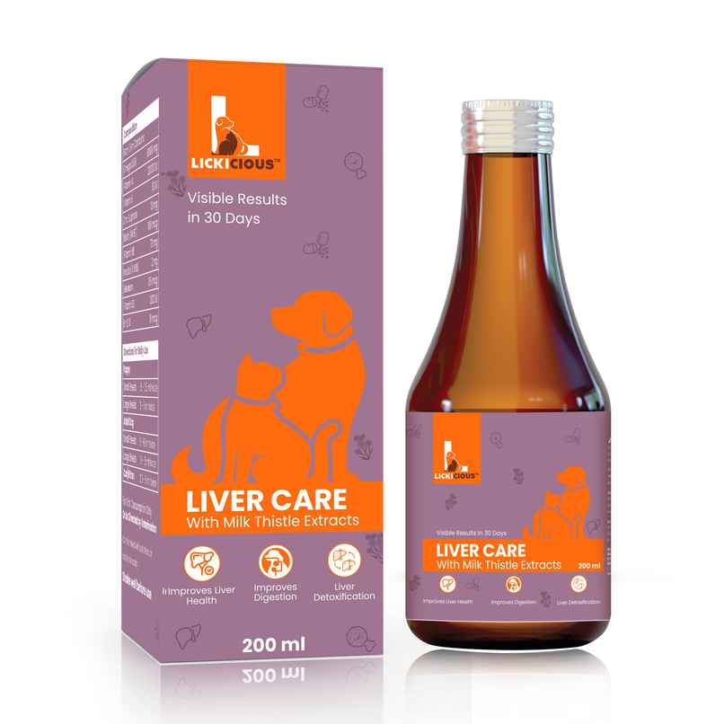 LICKICIOUS Liver Care Cat & Dog Supplement Syrup