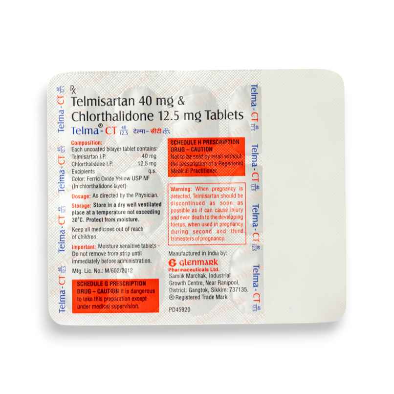 Telma-CT 40/12.5 Tablet Telma-CT 40/12.5 Tablet