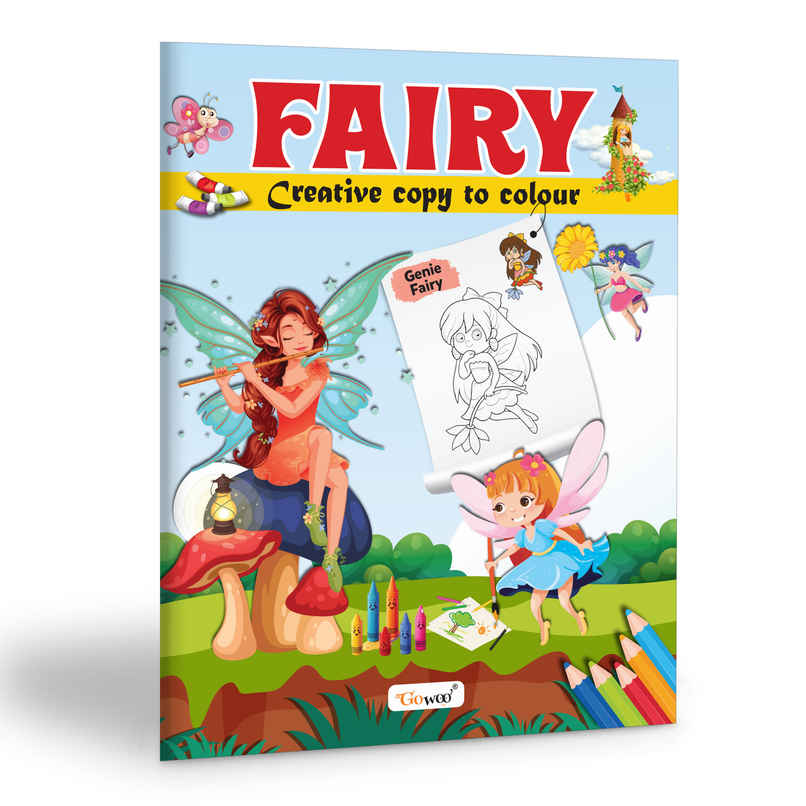 Fairy-Creative Copy To Colour | Coloring for Kids | Early Learning Colouring Book for Toddlers