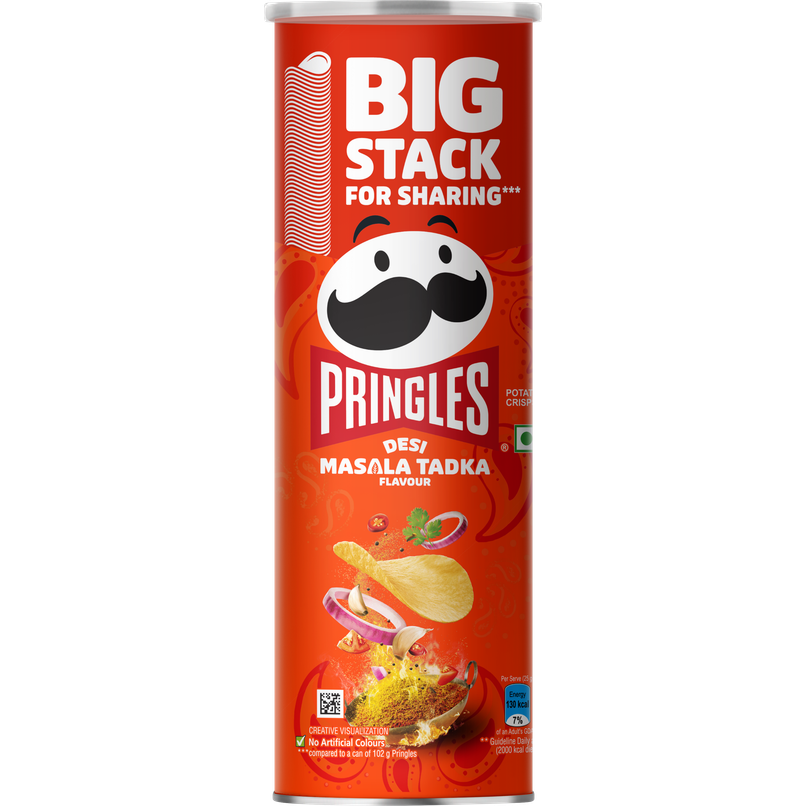 Pringles Potato Chips Desi Masala Tadka Flavour