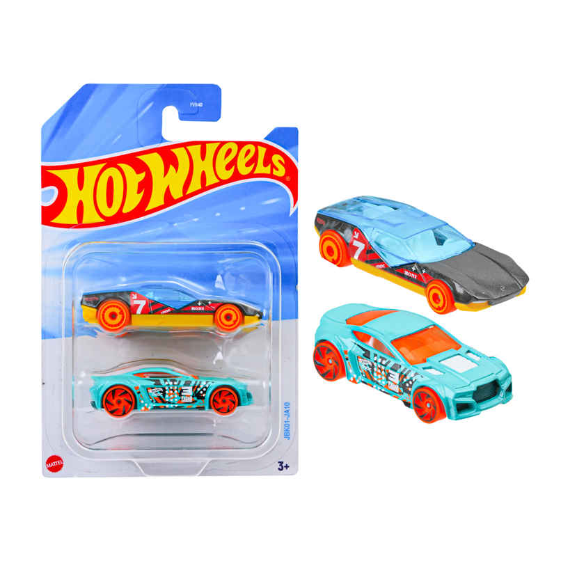 Hot Wheels 2-Car Pack of 1:64 Scale VehiclesTheme-JBK01 Hot Wheels 2-Car Pack of 1:64 Scale VehiclesTheme-JBK01