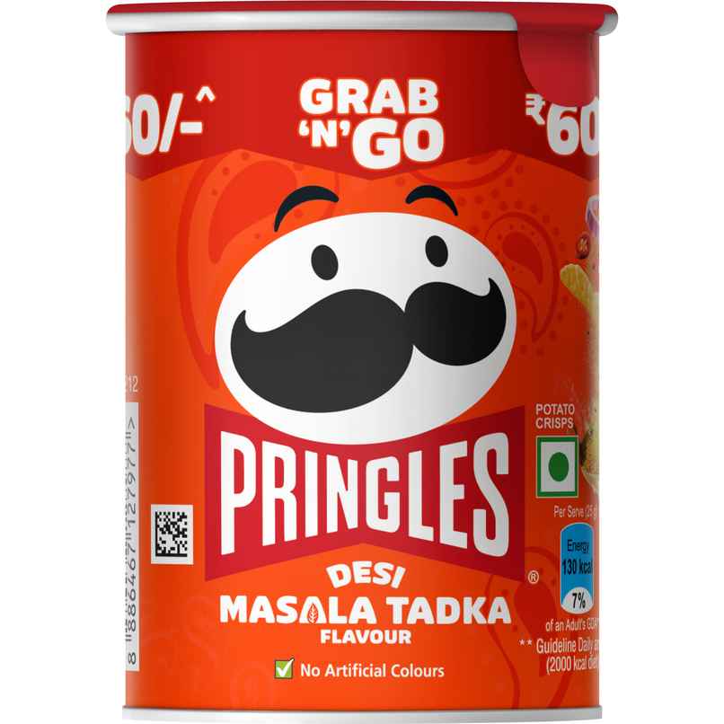 Kellogg's Pringles Potato Chips Desi Masala Tadka Flavour