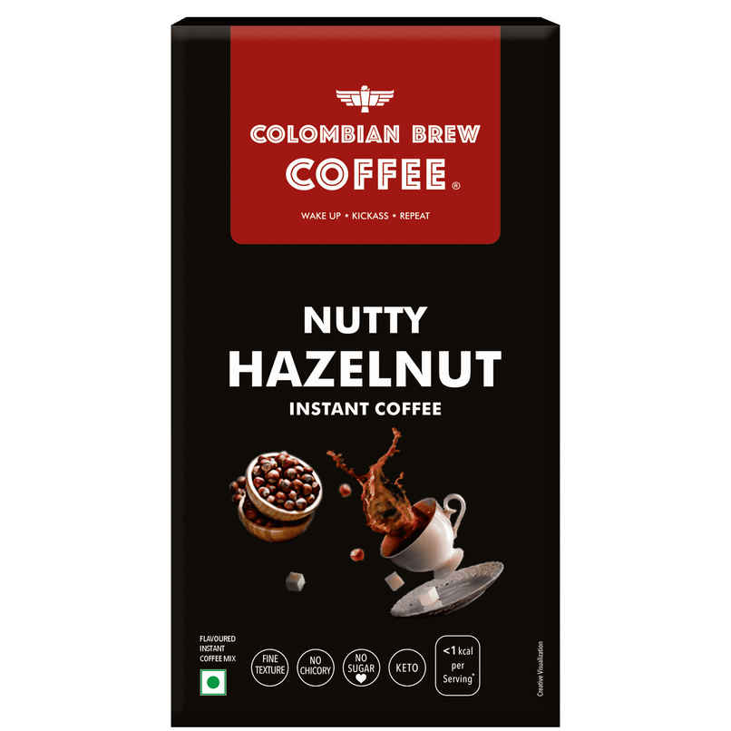Colombian Brew Hazelnut Instant Coffee | 20 Sachets Colombian Brew Hazelnut Instant Coffee | 20 Sachets