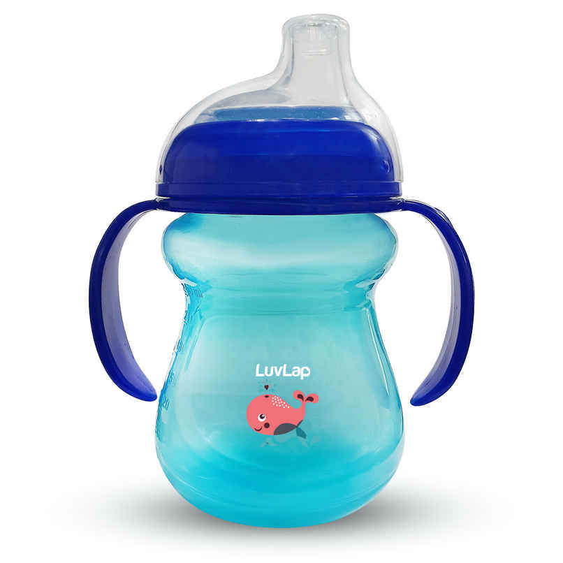 LuvLap Mobby Little Spout Sipper, 240ml, Anti-Spill Sippy Cup with Soft Silicone Spout, BPA Free LuvLap Mobby Little Spout Sipper, 240ml, Anti-Spill Sippy Cup with Soft Silicone Spout, BPA Free