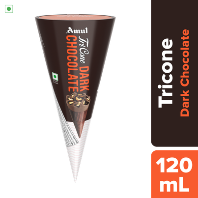 Amul Tricone Dark Choco Ice Cream Cone